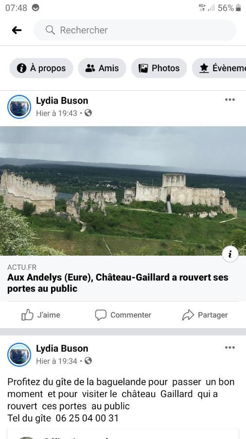 Gite De La Baguelande Les Andelys Buitenkant foto